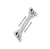 Aluminum Rear Chassis Brace For Axial 1/6 SCX6 Jeep JLU Wrangler AXI05000-5Pc Set Silver view 1