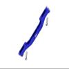 Aluminum Front Lower Chassis Link Parts For Axial 1/6 SCX6 Jeep JLU Wrangler AXI05000-3Pc Set Blue view 1