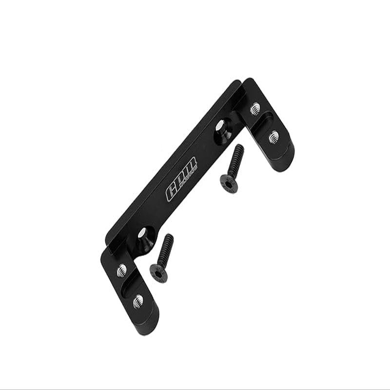 Aluminum 2-Speed Transmission Servo Mount For Axial 1/6 SCX6 Jeep JLU Wrangler AXI05000-3Pc Set Black