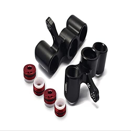 Team Corally 1/10 Sketer XL4S C-00191 Upgrade Parts Aluminum Front Knuckle Arm - 6Pc Set Black