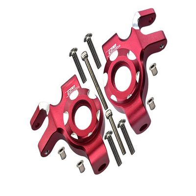 Aluminum Front Knuckle Arms For Axial 1/6 SCX6 Jeep JLU Wrangler AXI05000-12Pc Set Red