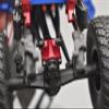 Axial 1:24 SCX24 Deadbolt AXI90081 Upgrade Parts Aluminum Rear Upper Tie Rod Connector - 3Pc Set Red view 4