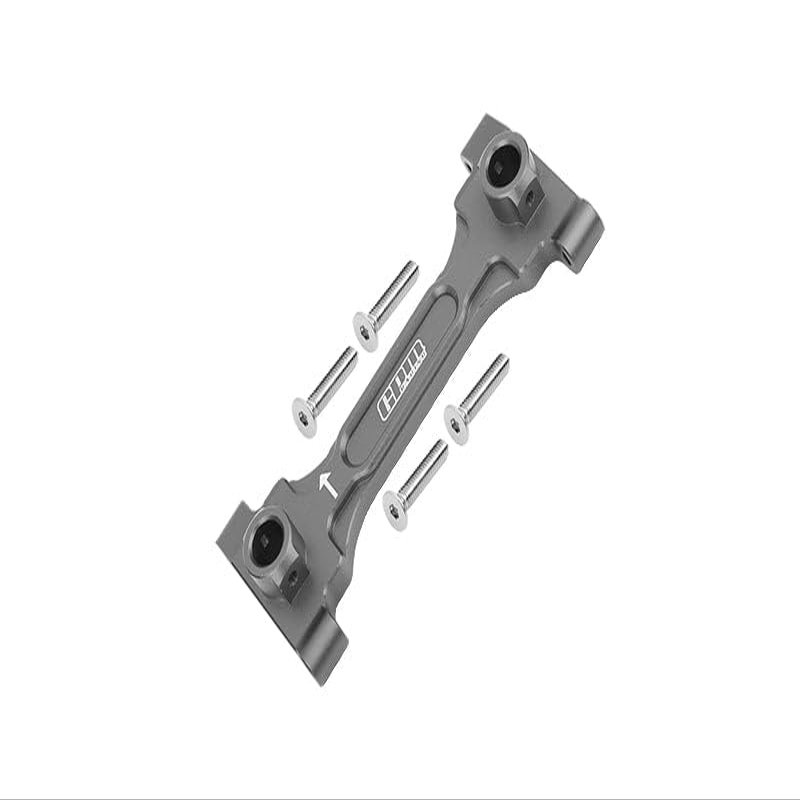Aluminum Rear Chassis Brace For Axial 1/6 SCX6 Jeep JLU Wrangler AXI05000-5Pc Set Gray Silver