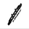 Aluminum Front Chassis Brace For Axial 1/6 SCX6 Jeep JLU Wrangler AXI05000-5Pc Set Black view 1