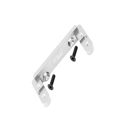 Aluminum 2-Speed Transmission Servo Mount For Axial 1/6 SCX6 Jeep JLU Wrangler AXI05000-3Pc Set Silver