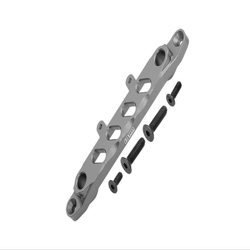 Aluminum Front Chassis Brace For Axial 1/6 SCX6 Jeep JLU Wrangler AXI05000-5Pc Set Gray Silver