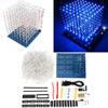 HURRISE Led Cube, Led Cube Lights, 3D Led Cube Light Cube Kit 8X8X8 Cm Led Light Group Cube DIY Kit Luminous Cube for Kids/Teenager Learning Activities view 1