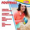 WAHU 100% Waterproof Beach Football with Real Laces for in and Out of Water Play, 9" Outdoor Football for Pool and Beach Games, Blue view 3