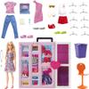 Barbie Doll and Dream Closet Set with Clothes and Accessories, 30+ Pieces and 15+ Storage Areas, HGX57 view 1