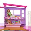 Barbie Vacation House, 2-Storey Fully-Furnished Barbie House with 6 Play Areas, Swing Chair Elevator, 30 Accessories, Fold and Store, Toys for Ages 3 and Up, One Toy House, HCD50 view 3