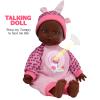 12 Inch Baby Dolls for 3 Year Old Girls - Soft Body Interactive Baby Doll That Can Talk, Cry, Sing and Laugh - Makes Cute Gibberish Sounds - view 2