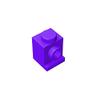 Eske Kouri Gobricks GDS-636 (No.4070) Angular Brick 1X1-1x1 Single Side Shortening with Transfer Bump Brick (268 Dark Purple(060),900 PCS) view 1