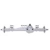 RC Rear Axle Assembly, Aluminum Alloy Metal Rear Axle Assembly Replacement for RBX10 Ryft 1/10 RC Car Upgrade Parts Accessories(Silver) view 1
