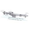 RC Rear Axle Assembly, Aluminum Alloy Metal Rear Axle Assembly Replacement for RBX10 Ryft 1/10 RC Car Upgrade Parts Accessories(Silver) view 2