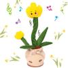 Cuteoy Talking Tulips Plush Toy Repeats What You Say Dancing Walking Mimicking Twisting Stuffed Animal Musical Electric Interative Christmas Birthday Girls Boys Flowers Gifts view 1