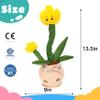 Cuteoy Talking Tulips Plush Toy Repeats What You Say Dancing Walking Mimicking Twisting Stuffed Animal Musical Electric Interative Christmas Birthday Girls Boys Flowers Gifts view 3