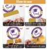 10PCS Class of 2026 Graduation Party Decorations 2026 Congrats Grad Honeycomb Centerpieces Congratulate Graduation Table Toppers for Congrats Grad Party Favor Supplies(Purple) view 4