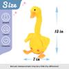 Hopearl Glowing Dancing Duck Toy Repeats What You Say Talking Duckling Toy Wriggle Singing Mimicking Twisting Light Up Interactive Animated Toy Speaking Plush Gift for Kids, Yellow, 13'' view 2