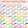 150-Pack Zipper Bracelets Set,7.5 Inches Neon Colors Sensory Bracelet Bulk Party Pack,Fidget Friendship Zipper Bracelets for Boys Girls Kids Easter Basket Stuffers Christmas Gifts view 2