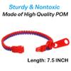 150-Pack Zipper Bracelets Set,7.5 Inches Neon Colors Sensory Bracelet Bulk Party Pack,Fidget Friendship Zipper Bracelets for Boys Girls Kids Easter Basket Stuffers Christmas Gifts view 3