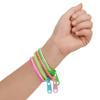 150-Pack Zipper Bracelets Set,7.5 Inches Neon Colors Sensory Bracelet Bulk Party Pack,Fidget Friendship Zipper Bracelets for Boys Girls Kids Easter Basket Stuffers Christmas Gifts view 4