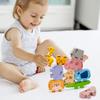 Montessori Toys for 2 3 4 Year Old Boys & Girls, Wooden Animal Stacking Blocks for Toddlers 1-3  Building Blocks Game Stacking & Sorting Toys Ages 2-4 Toddler Birthday Gifts view 2