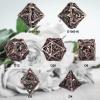 DND Dice Hollow D&D Metal Dice Dungeons and Dragons Dice Set with Gift Box 7 PCs Steampunk Polyhedral Dice Games Set for RPG,MTG,Pathfinder,(Dragon Blood Spattered) view 3