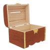 1pc Wooden Treasure Box Sized Bank Lock Practical Storage for Wooden Money Case Encourages Saving Creative Desktop Decoration view 2