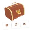 1pc Wooden Box Lock Storage for Home Lightweight Portable Change Organizer Practical Treasure Chest and Change view 4
