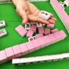 SHATONG Chinese Mahjong Mahjong Set Folding Mahjong Table,Small Travel Mahjong Set 144 Melamine Tiles for Travel Party Family Game Giftcolor,: A,Size : 26x18x14mm view 1