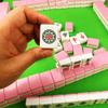 SHATONG Chinese Mahjong Mahjong Set Folding Mahjong Table,Small Travel Mahjong Set 144 Melamine Tiles for Travel Party Family Game Giftcolor,: A,Size : 26x18x14mm view 3