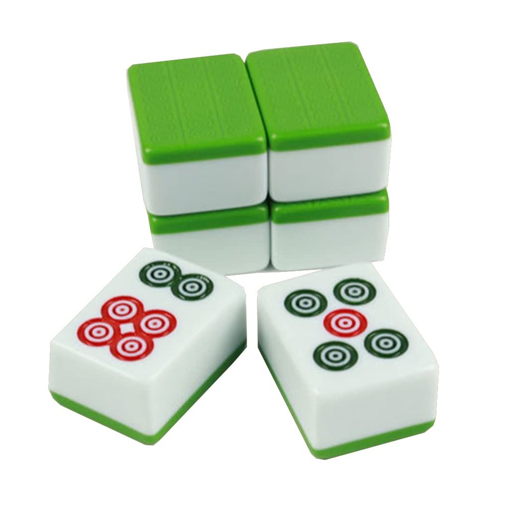 SHATONG Chinese Mahjong 144 Melamine Tiles Game Travel Board Game Chinese Traditional Mahjong Games for Travel Party Family Game Gift(Size: 402920mm)