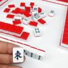SHATONG Chinese Mahjong Mahjong Set Folding Mahjong Table,Small Travel Mahjong Set 144 Melamine Tiles for Travel Party Family Game Giftcolor,: A,Size : 26x18x14mm view 3