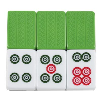 SHATONG Chinese Mahjong 144 Melamine Tiles Mah-Jong Board Game,Travel Family Leisure Time(Tiles Only)
