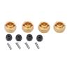01 02 015 Labuduo RC Metal Rims Rubber Tires, 1/24 RC Car Wheels Tires 4Pcs with Brass Coupler for Axial SCX24 AXI90081 Gold 01 02 015YFfYr-11 01 02 015YFfYr-11 view 3
