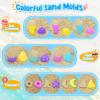 TSDATOWR Ice Cream Beach Toys Sand Toys Set for Kids, Collapsible Sand Bucket and Shovels Set with Mesh Bag, Sand Molds, Watering Can, Sandbox Toys for Kids and Toddlers, Travel Sand Toys for Beach view 4