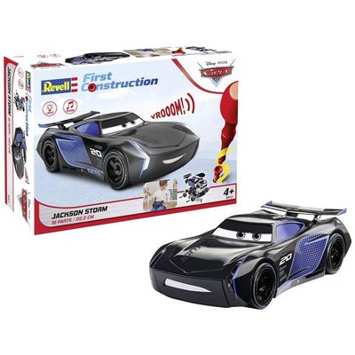 Revell Cars 00921 First Jackson Storm Disney (Light & Sound) 1:20 Scale, Black