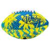 Wahu 100% Waterproof Mini Beach Football with Real Laces for in and Out of Water Play, 6.5" Outdoor Mini Football for Pool and Beach Games, Teal/Yellow view 1