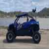 PBR Product Compatible with Kawasaki krx 1000 Frog Skin/Air Intake Covers - Blue view 2