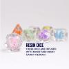 FanRoll 16mm Resin Poly DND Dice Set: Love Dice, Role Playing Game Dice for Dungeons and Dragons view 4