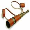 Antique Telescope Folding Vintage Brass Telescope with Leather case Finish A Great Nautical Item Gift for Hikers Travelers by Maa Vaishno Nautical Store view 1