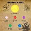 LOMIMOS Pirate Gold Coins,144 PCS Buried Treasure and Pirate Gems Jewelry Playset Pack Party Favor Decorations(72 Coins+72 Gems) view 3