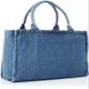 F-Style F-SD010558-034 Tote Bag, Flag with Can Badge, Denim Tote Bag view 2
