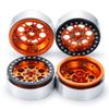 RCLIONS 4pcs Aluminum Ally 2.2inch RC Beadlock Wheels Rims for 1/10th RC Crawler Car view 3
