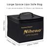 Nihewo Lipo Safe Bag Fireproof Explosionproof Battery Bag Organizer - Large Capacity Lipo Guard Safe Pouch for Storage & Transportation & Charging with Durable Handle and Mesh Pocket view 2