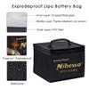 Nihewo Lipo Safe Bag Fireproof Explosionproof Battery Bag Organizer - Large Capacity Lipo Guard Safe Pouch for Storage & Transportation & Charging with Durable Handle and Mesh Pocket view 4
