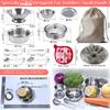 Mini - Kids Pretend Play Kitchen Toys,Cooking Toys Set Play Kitchen Accessories with Stainless Steel Pots and Pans Set,Pretend Play Food Cooking Utensils Cookware for Girls Boys.Tiny-11Pcs view 4