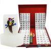 SHATONG Chinese Mahjong with 144 Acrylic Tiles,3 Dice,a Dealer, a Mahjong Box, a Chip and a Tablecloth,Game Set Beautiful Gift Suitable for Collection(Color: A) view 2