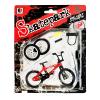 kidbeile Mini Finger Bike Toy  Alloy Mountain Bicycle Model with Tools, Movable Parts, Gift for Kids & Collectors (Red) view 3
