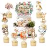 25pcs Woodland Animal Cupcake Toppers - Baby Shower Decorations for Woodland Party Supplies view 1
